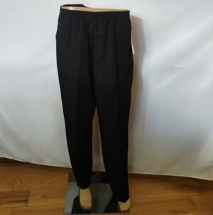 Covington Black Pull On Dress Pants Women’s 12 Elastic Waist Career Work Slacks